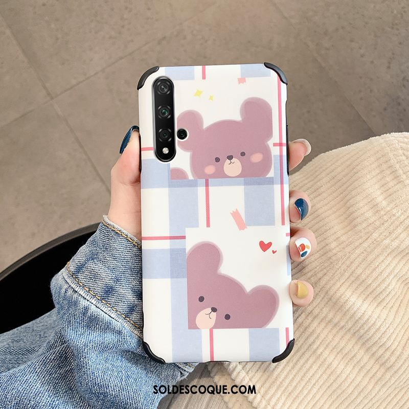 Coque Huawei Nova 5t Amoureux Dessin Animé Personnalité Rat Délavé En Daim En Ligne