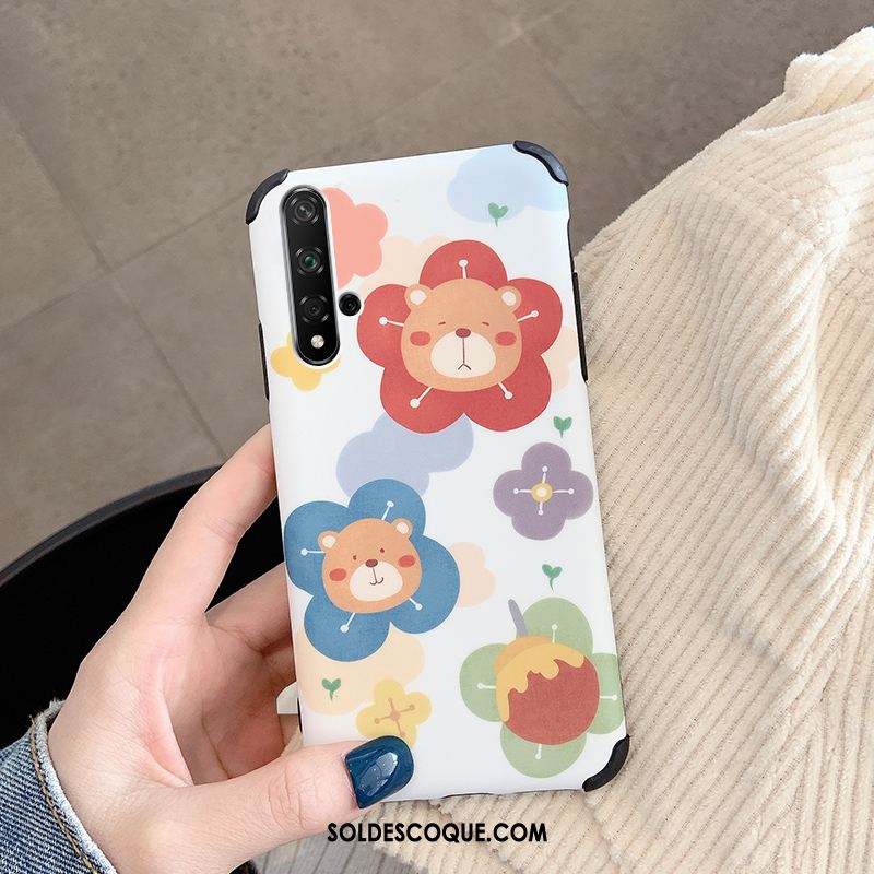 Coque Huawei Nova 5t Amoureux Dessin Animé Personnalité Rat Délavé En Daim En Ligne