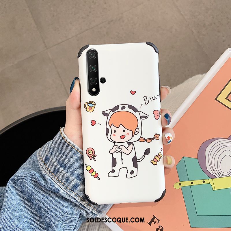 Coque Huawei Nova 5t Amoureux Dessin Animé Personnalité Rat Délavé En Daim En Ligne