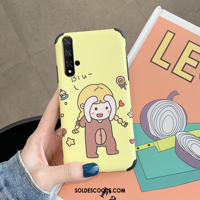 Coque Huawei Nova 5t Amoureux Dessin Animé Personnalité Rat Délavé En Daim En Ligne