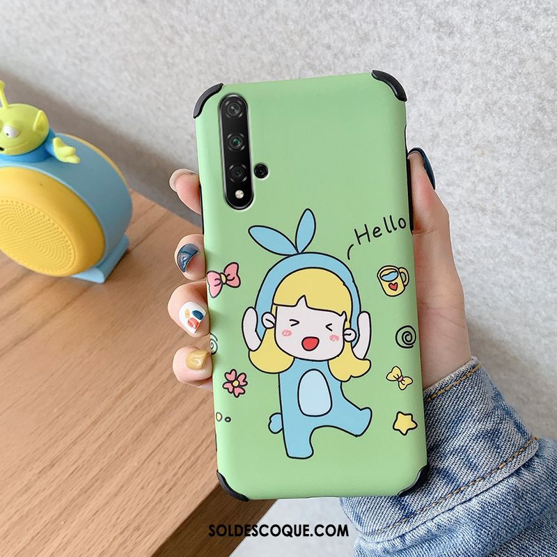 Coque Huawei Nova 5t Amoureux Dessin Animé Personnalité Rat Délavé En Daim En Ligne