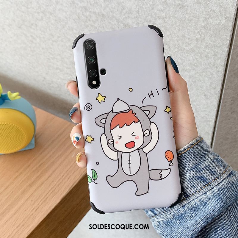 Coque Huawei Nova 5t Amoureux Dessin Animé Personnalité Rat Délavé En Daim En Ligne