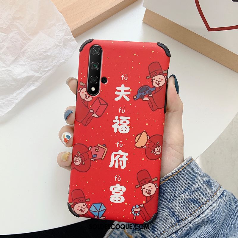 Coque Huawei Nova 5t Amoureux Dessin Animé Personnalité Rat Délavé En Daim En Ligne