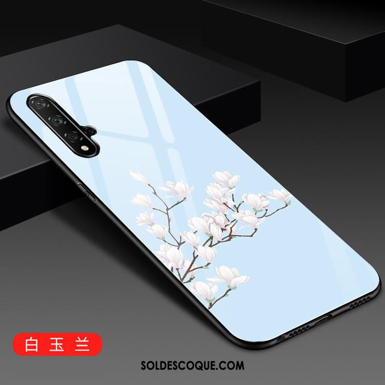 Coque Huawei Nova 5t Bleu Tendance Téléphone Portable Verre Mode En Vente