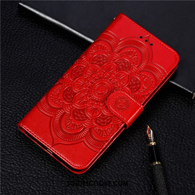 Coque Huawei Nova 5t Carte Étui En Cuir Téléphone Portable Rose Luxe En Ligne