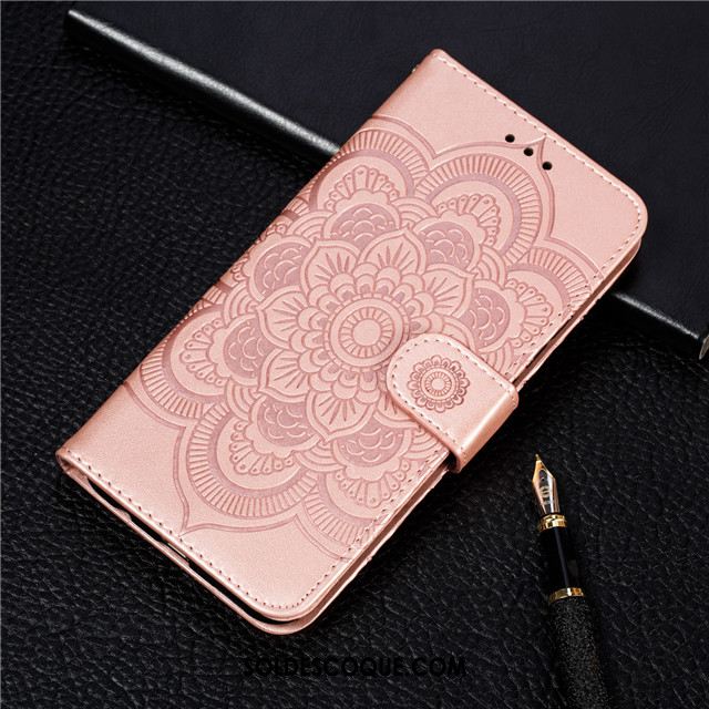 Coque Huawei Nova 5t Carte Étui En Cuir Téléphone Portable Rose Luxe En Ligne