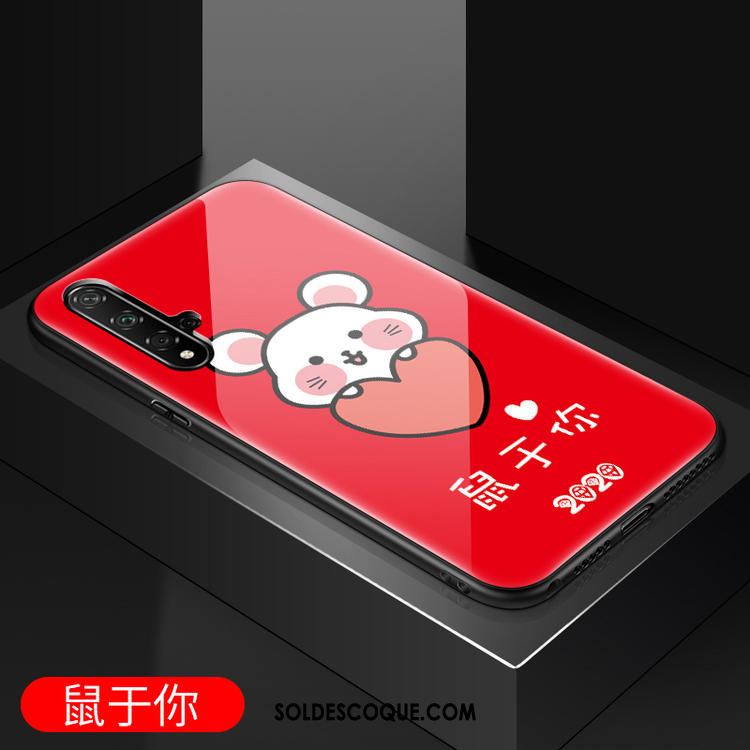 Coque Huawei Nova 5t Charmant Verre Nouveau Rat De Fête Pas Cher