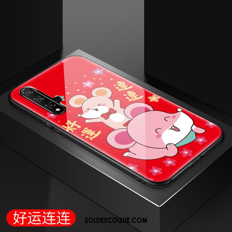 Coque Huawei Nova 5t Charmant Verre Nouveau Rat De Fête Pas Cher