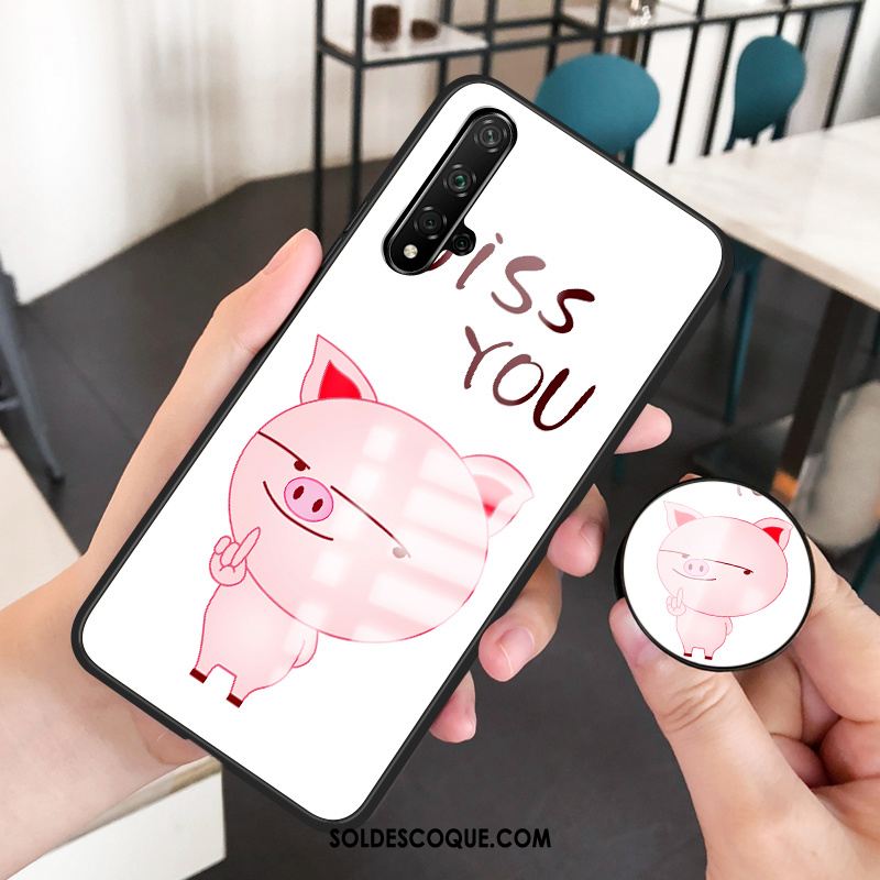 Coque Huawei Nova 5t Marque De Tendance Miroir Téléphone Portable Verre Dessin Animé Pas Cher