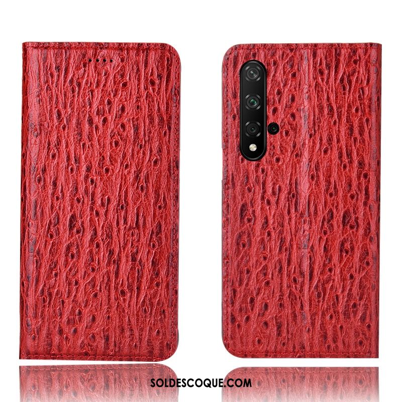 Coque Huawei Nova 5t Oiseau Tout Compris Protection Étui En Cuir Bleu En Vente