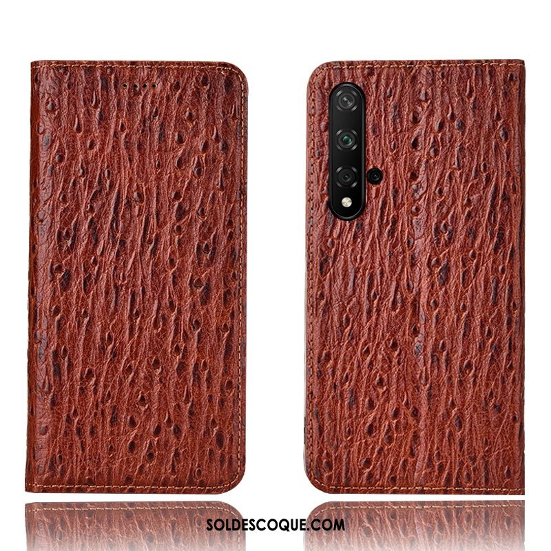 Coque Huawei Nova 5t Oiseau Tout Compris Protection Étui En Cuir Bleu En Vente