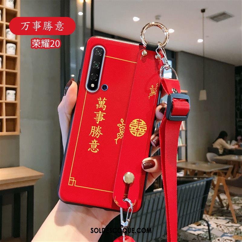 Coque Huawei Nova 5t Ornements Suspendus Nouveau Rouge Personnalité De Fête France