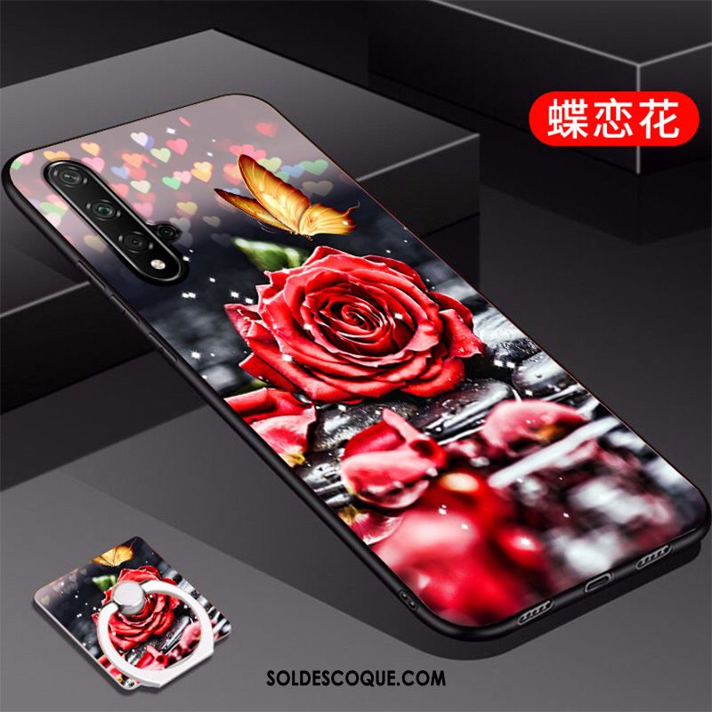 Coque Huawei Nova 5t Personnalité Créatif Marque De Tendance Téléphone Portable Rouge En Ligne