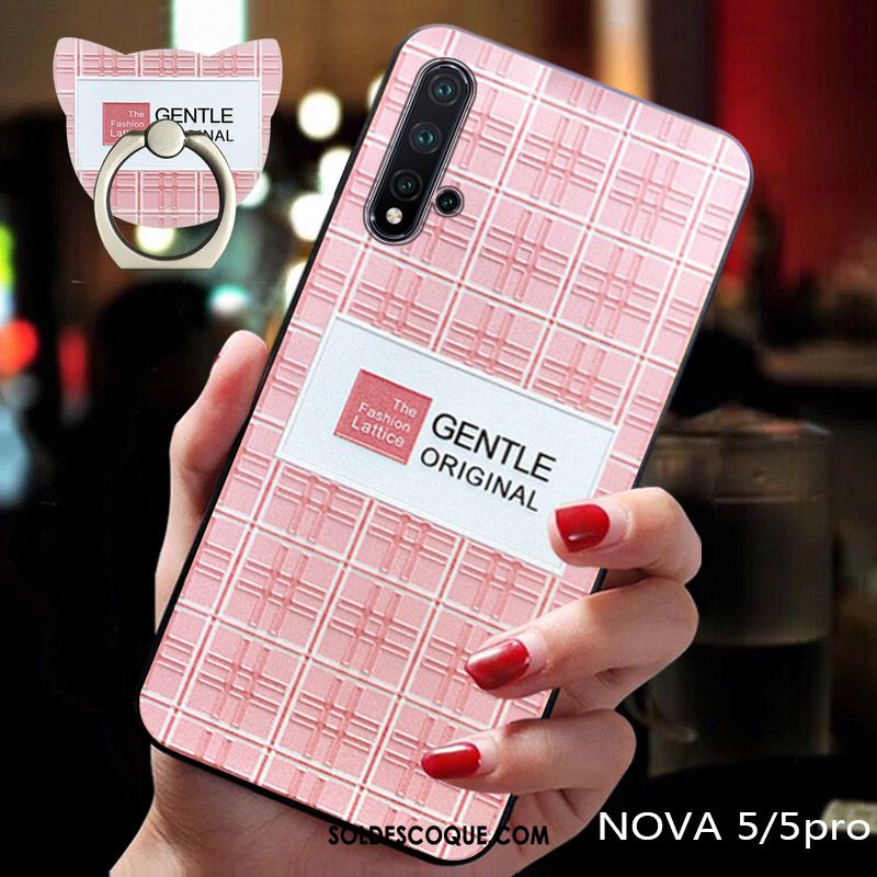 Coque Huawei Nova 5t Protection Créatif Amoureux Délavé En Daim Marque De Tendance Housse Soldes