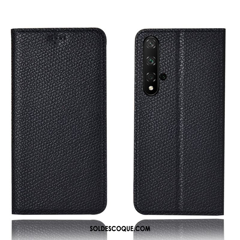 Coque Huawei Nova 5t Tout Compris Modèle Fleurie Mesh Cuir Véritable Téléphone Portable Pas Cher