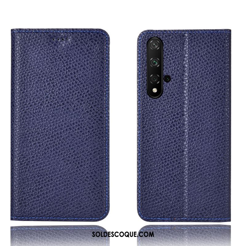 Coque Huawei Nova 5t Tout Compris Modèle Fleurie Mesh Cuir Véritable Téléphone Portable Pas Cher