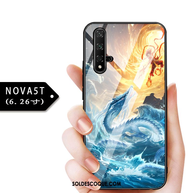 Coque Huawei Nova 5t Tout Compris Étui Téléphone Portable Bleu Légère Housse En Ligne