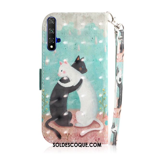 Coque Huawei Nova 5t Vert Dessin Animé Téléphone Portable Protection Tout Compris Soldes