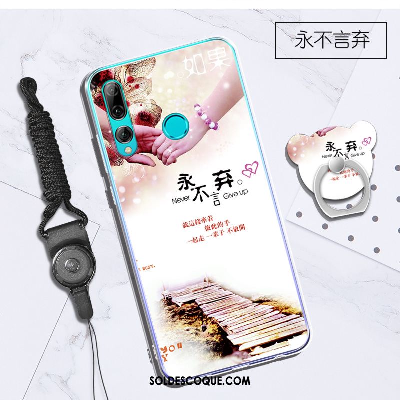 Coque Huawei P Smart+ 2019 Blanc Téléphone Portable Fluide Doux Support Étui En Ligne