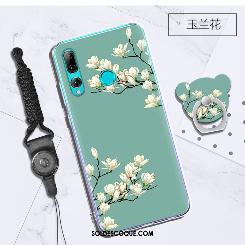 Coque Huawei P Smart+ 2019 Blanc Téléphone Portable Fluide Doux Support Étui En Ligne