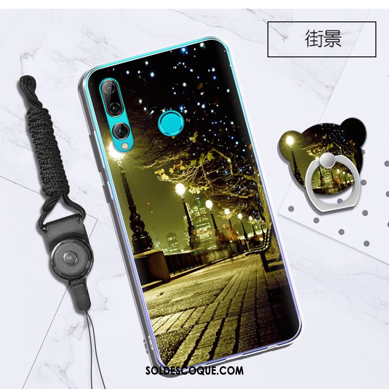 Coque Huawei P Smart+ 2019 Blanc Téléphone Portable Fluide Doux Support Étui En Ligne