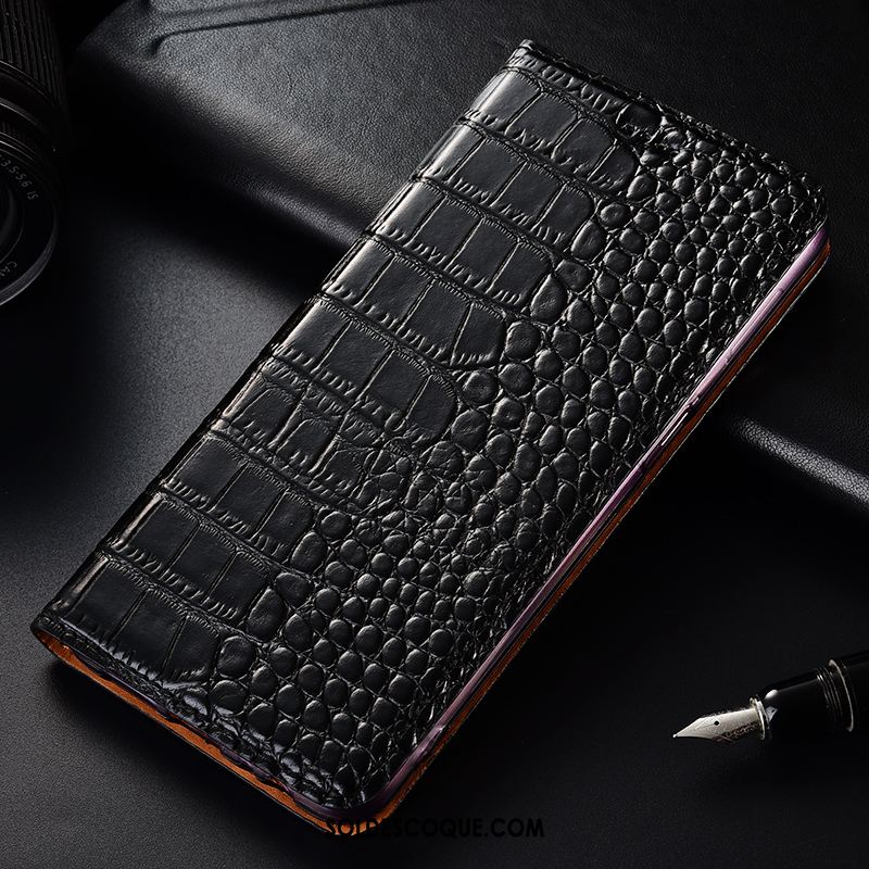 Coque Huawei P Smart 2019 Clamshell Protection Crocodile Cuir Véritable Étui En Ligne