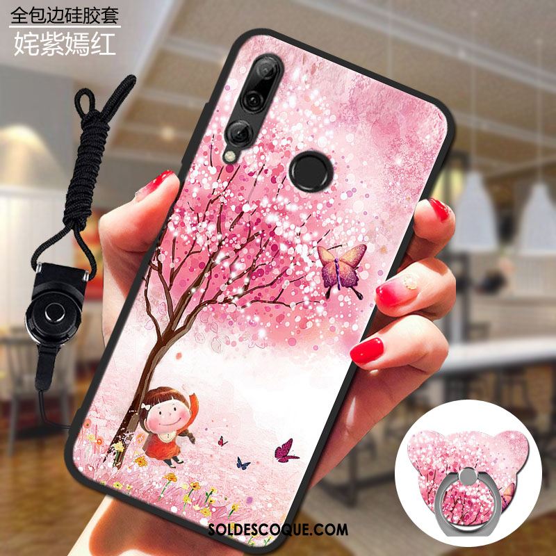 Coque Huawei P Smart+ 2019 Dessin Animé Silicone Téléphone Portable Gris En Vente