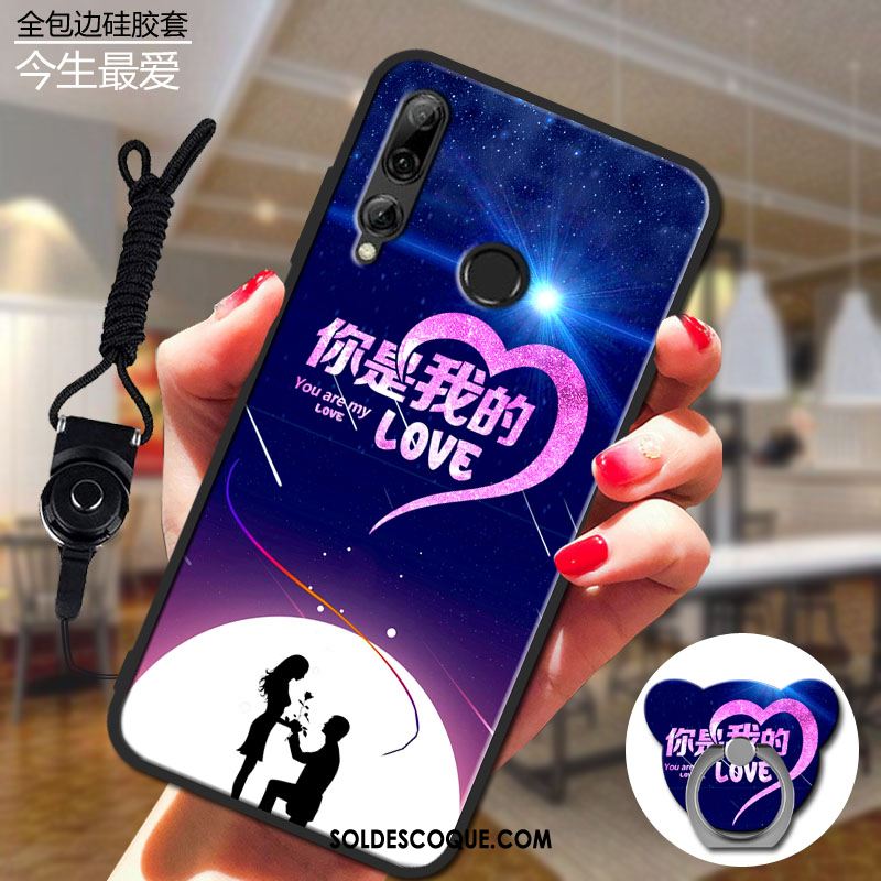 Coque Huawei P Smart+ 2019 Dessin Animé Silicone Téléphone Portable Gris En Vente