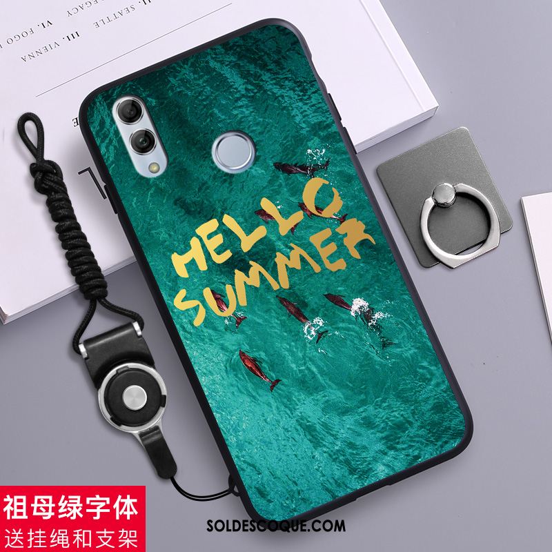 Coque Huawei P Smart 2019 Dessin Animé Vert Incassable Étui Tout Compris France