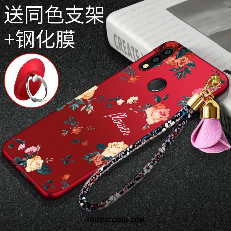 Coque Huawei P Smart 2019 Fluide Doux Rouge Incassable Téléphone Portable Nouveau En Vente