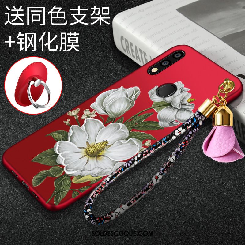 Coque Huawei P Smart 2019 Fluide Doux Rouge Incassable Téléphone Portable Nouveau En Vente