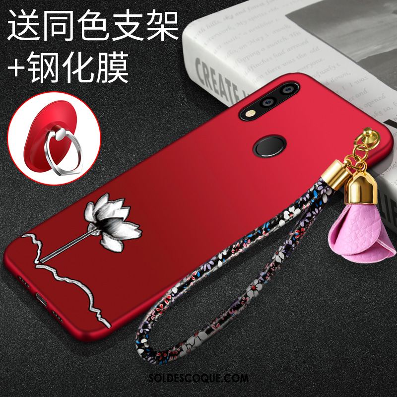 Coque Huawei P Smart 2019 Fluide Doux Rouge Incassable Téléphone Portable Nouveau En Vente