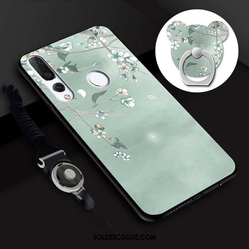 Coque Huawei P Smart+ 2019 Fluide Doux Vert Téléphone Portable Étui Incassable Soldes