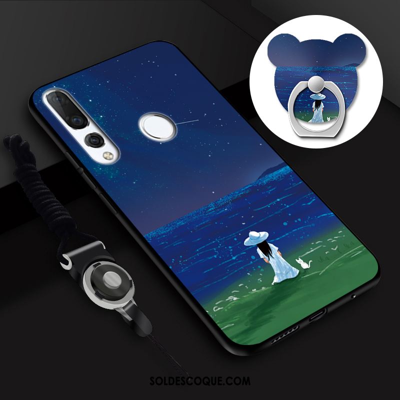 Coque Huawei P Smart+ 2019 Fluide Doux Vert Téléphone Portable Étui Incassable Soldes