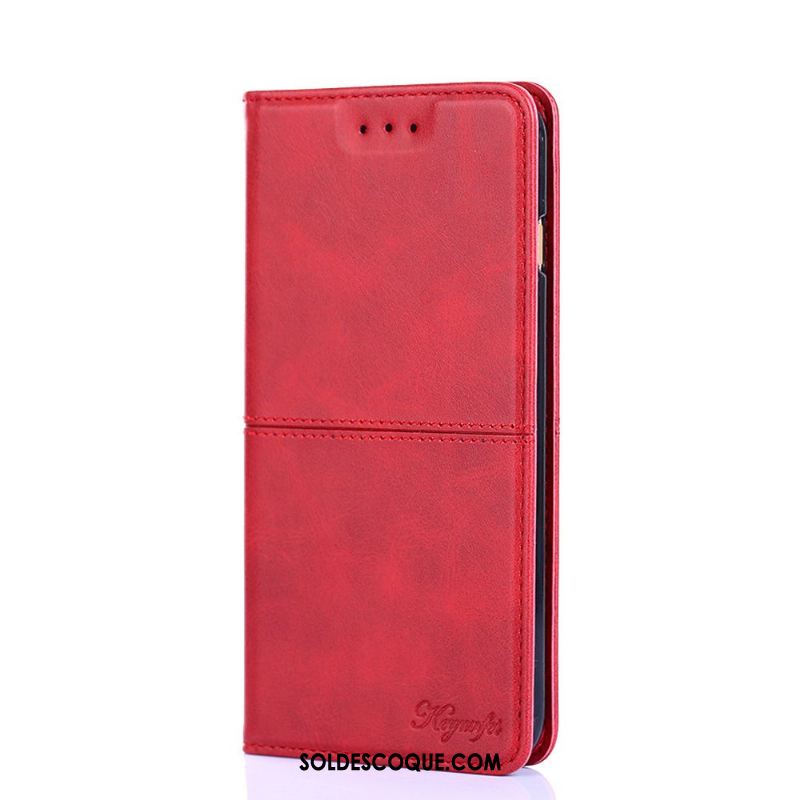 Coque Huawei P Smart 2019 Incassable Bovins Modèle Fleurie Rouge Étui En Cuir En Vente