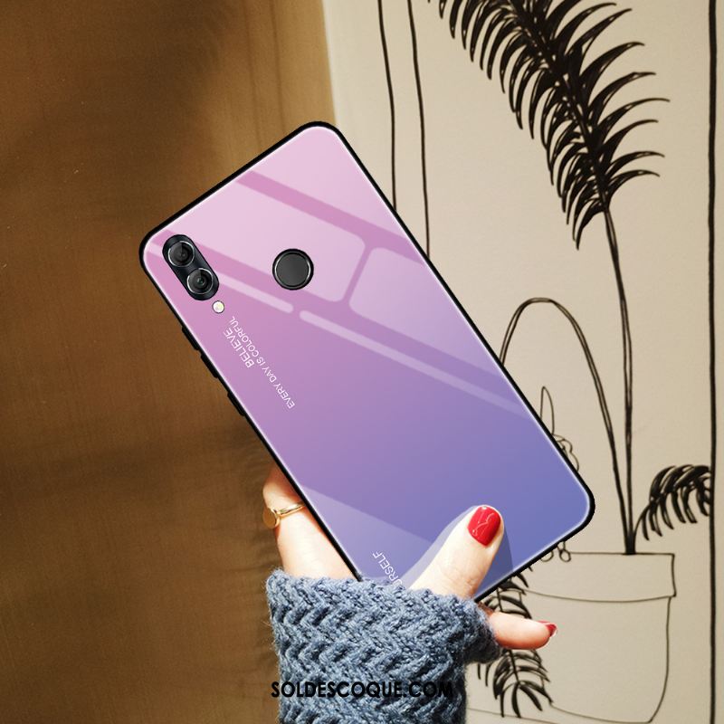 Coque Huawei P Smart 2019 Incassable Protection Téléphone Portable Dégradé De Couleur Bleu Pas Cher