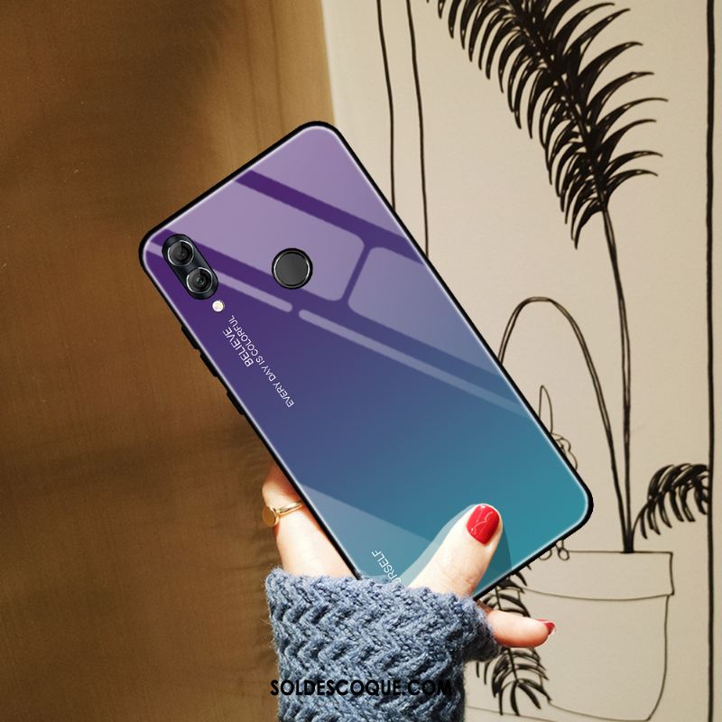 Coque Huawei P Smart 2019 Incassable Protection Téléphone Portable Dégradé De Couleur Bleu Pas Cher