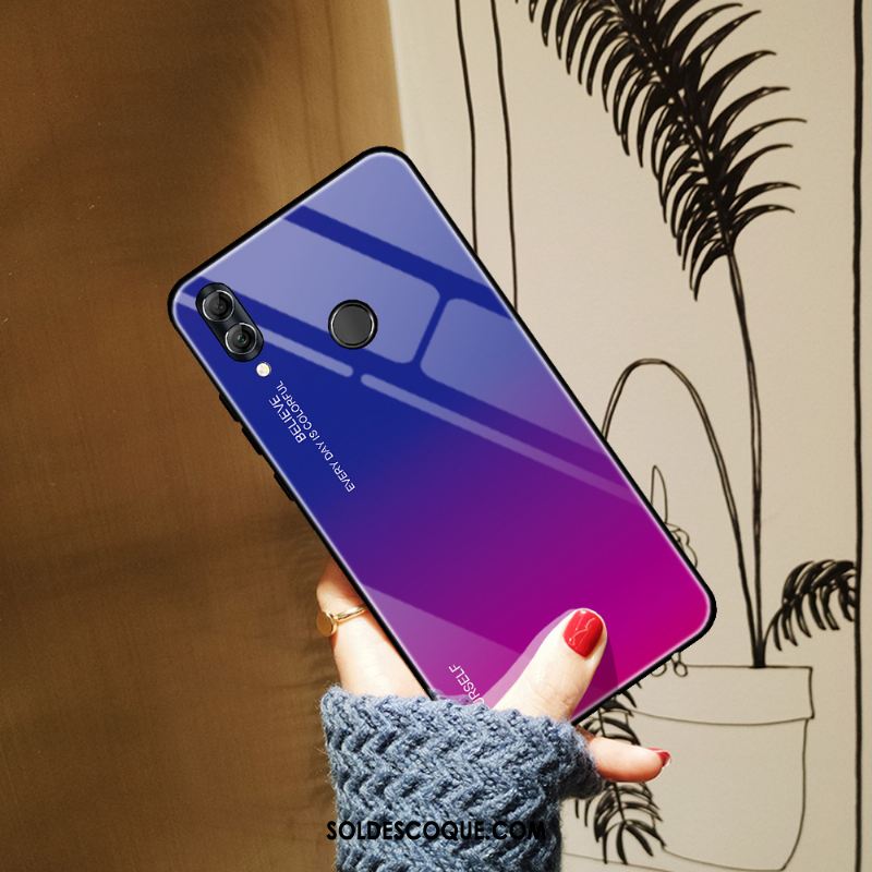 Coque Huawei P Smart 2019 Incassable Protection Téléphone Portable Dégradé De Couleur Bleu Pas Cher