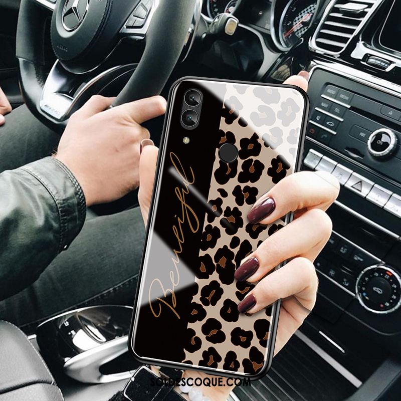 Coque Huawei P Smart 2019 Jeunesse Créatif Léopard Noir Incassable Housse Soldes