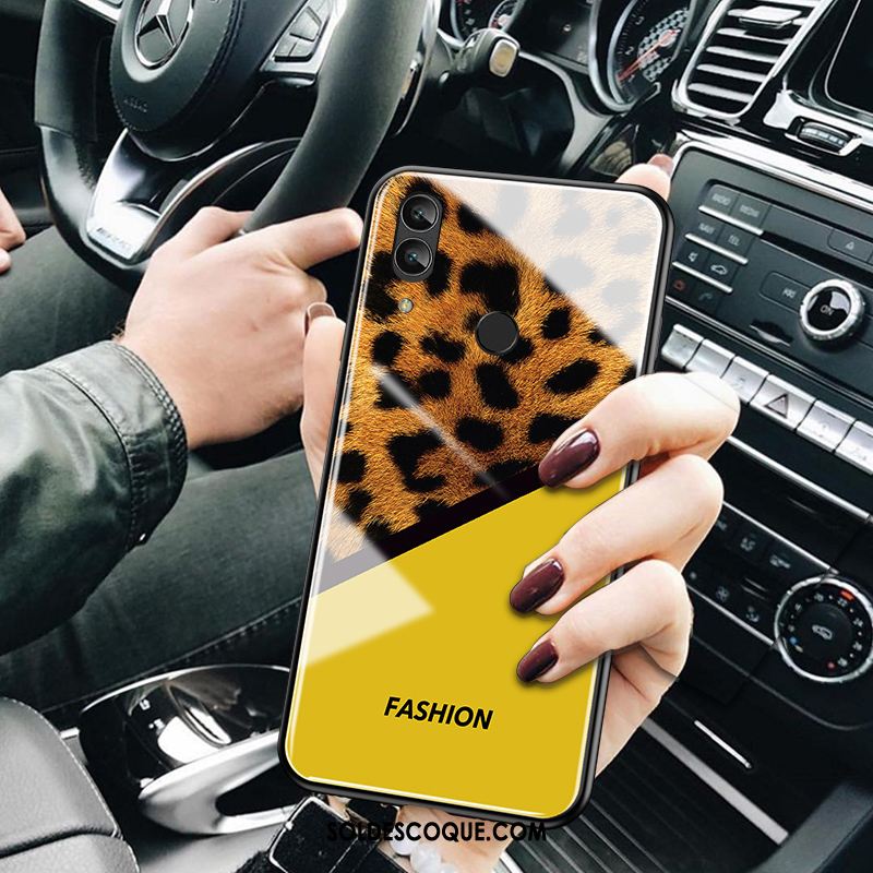 Coque Huawei P Smart 2019 Jeunesse Créatif Léopard Noir Incassable Housse Soldes