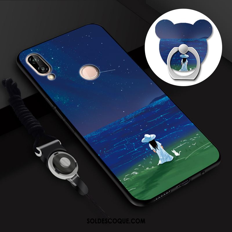 Coque Huawei P Smart 2019 Jeunesse Fluide Doux Nouveau Ornements Suspendus Rose En Vente