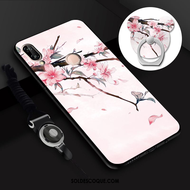 Coque Huawei P Smart 2019 Jeunesse Fluide Doux Nouveau Ornements Suspendus Rose En Vente