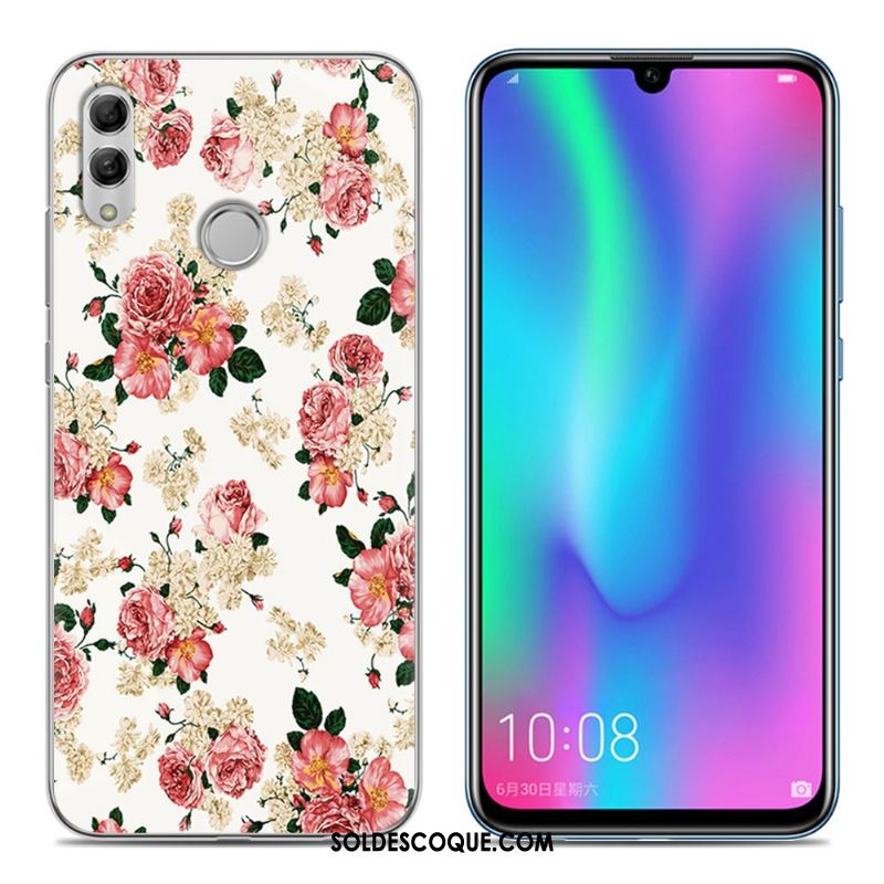 Coque Huawei P Smart 2019 Jeunesse Téléphone Portable Rose Étui Fluide Doux Housse Soldes