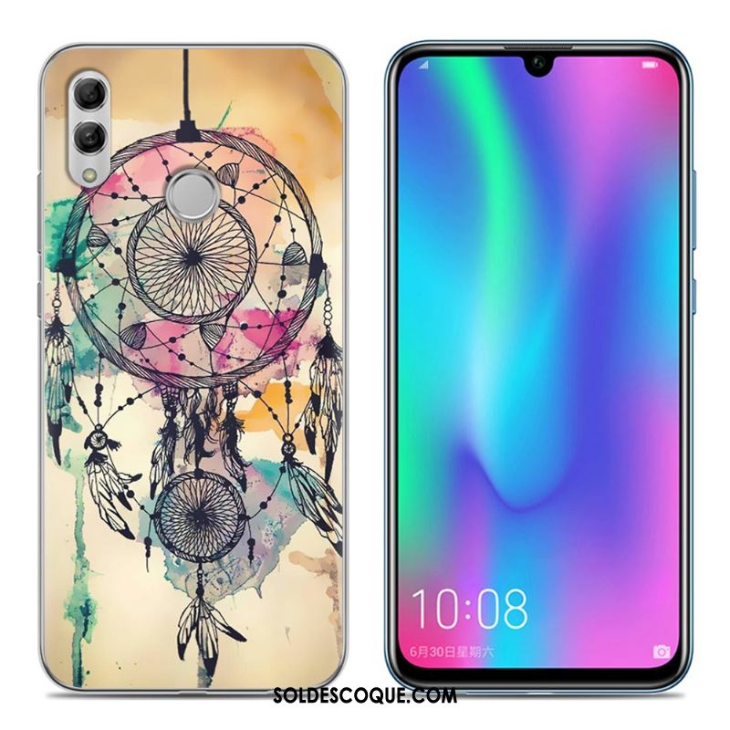 Coque Huawei P Smart 2019 Jeunesse Téléphone Portable Rose Étui Fluide Doux Housse Soldes