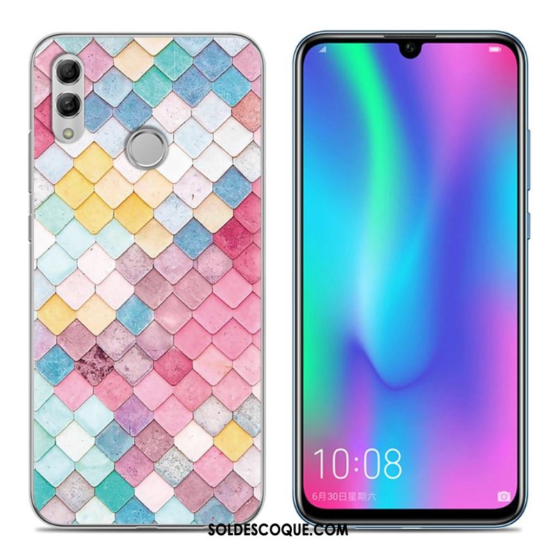 Coque Huawei P Smart 2019 Jeunesse Téléphone Portable Rose Étui Fluide Doux Housse Soldes