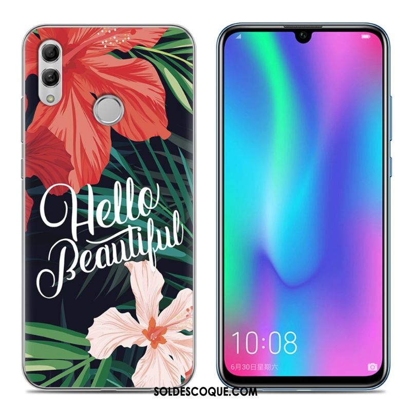 Coque Huawei P Smart 2019 Jeunesse Téléphone Portable Rose Étui Fluide Doux Housse Soldes