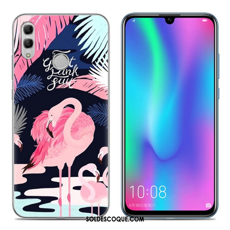 Coque Huawei P Smart 2019 Jeunesse Téléphone Portable Rose Étui Fluide Doux Housse Soldes