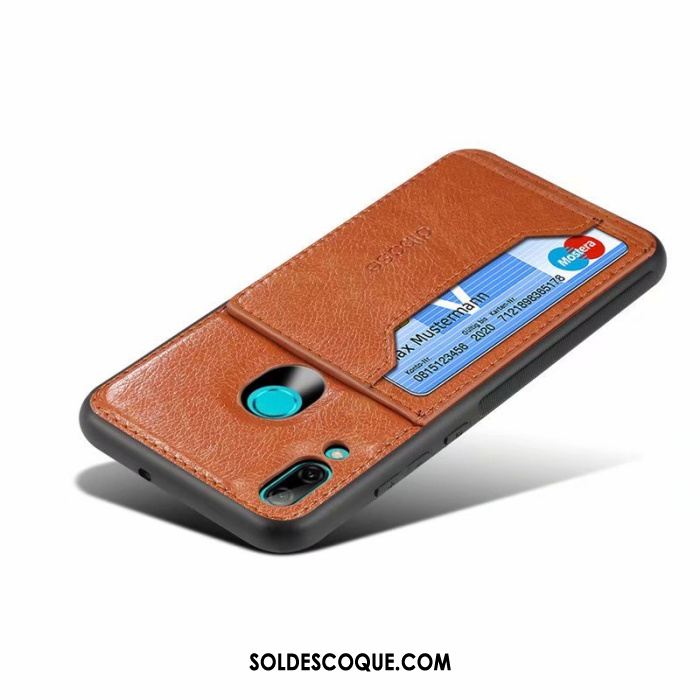 Coque Huawei P Smart 2019 Modèle Fleurie Téléphone Portable Ultra Marron Placage En Vente