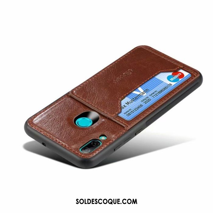 Coque Huawei P Smart 2019 Modèle Fleurie Téléphone Portable Ultra Marron Placage En Vente