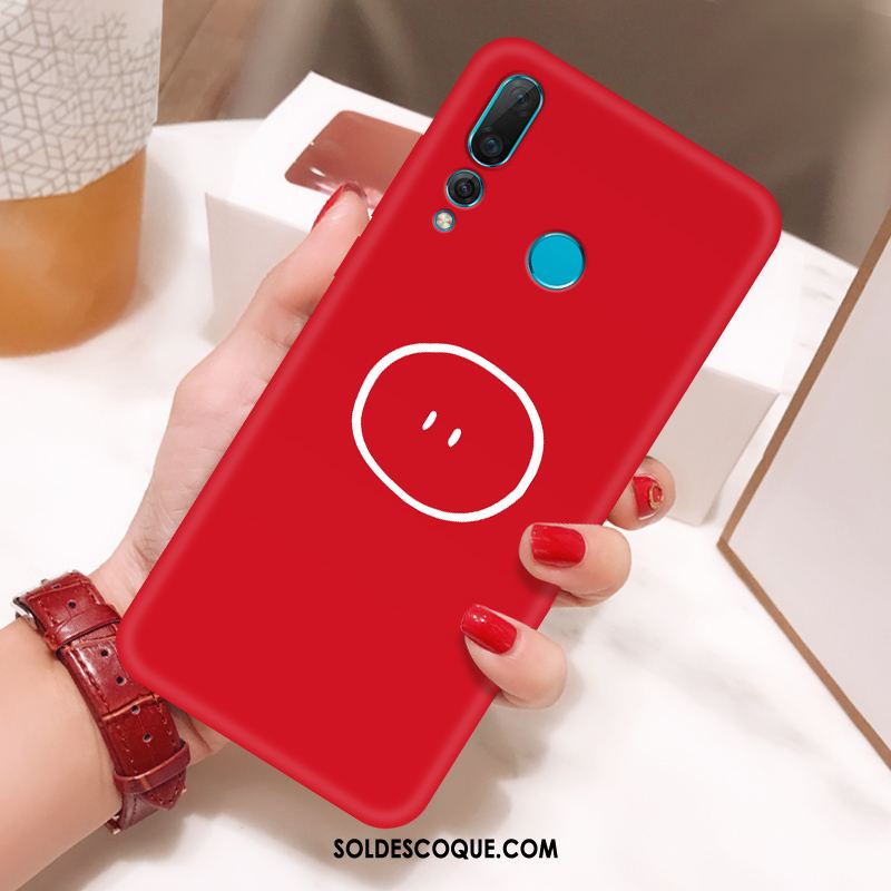 Coque Huawei P Smart+ 2019 Nouveau Couleur Unie Fluide Doux Créatif Téléphone Portable Pas Cher